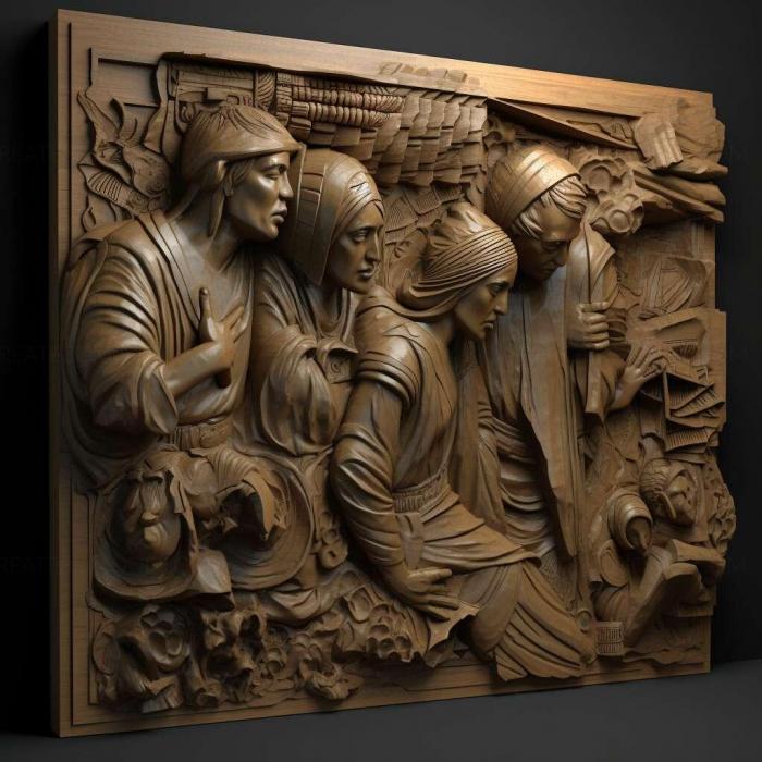 نموذج ثلاثي الأبعاد لآلة CNC 3D Art 